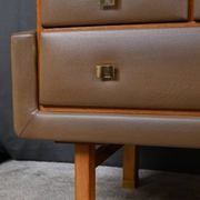 Teak and nubuck hairdresser, by R. Landault – 1970