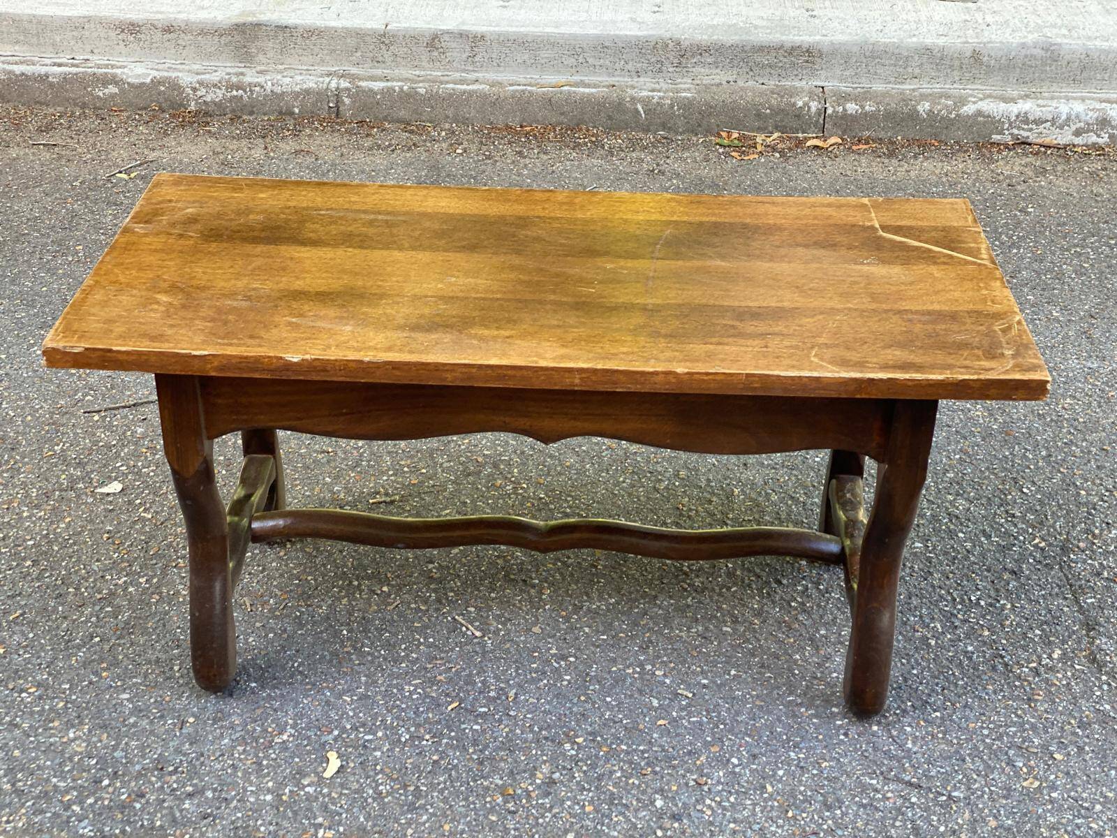 Vintage wooden coffee table 95x45cm
