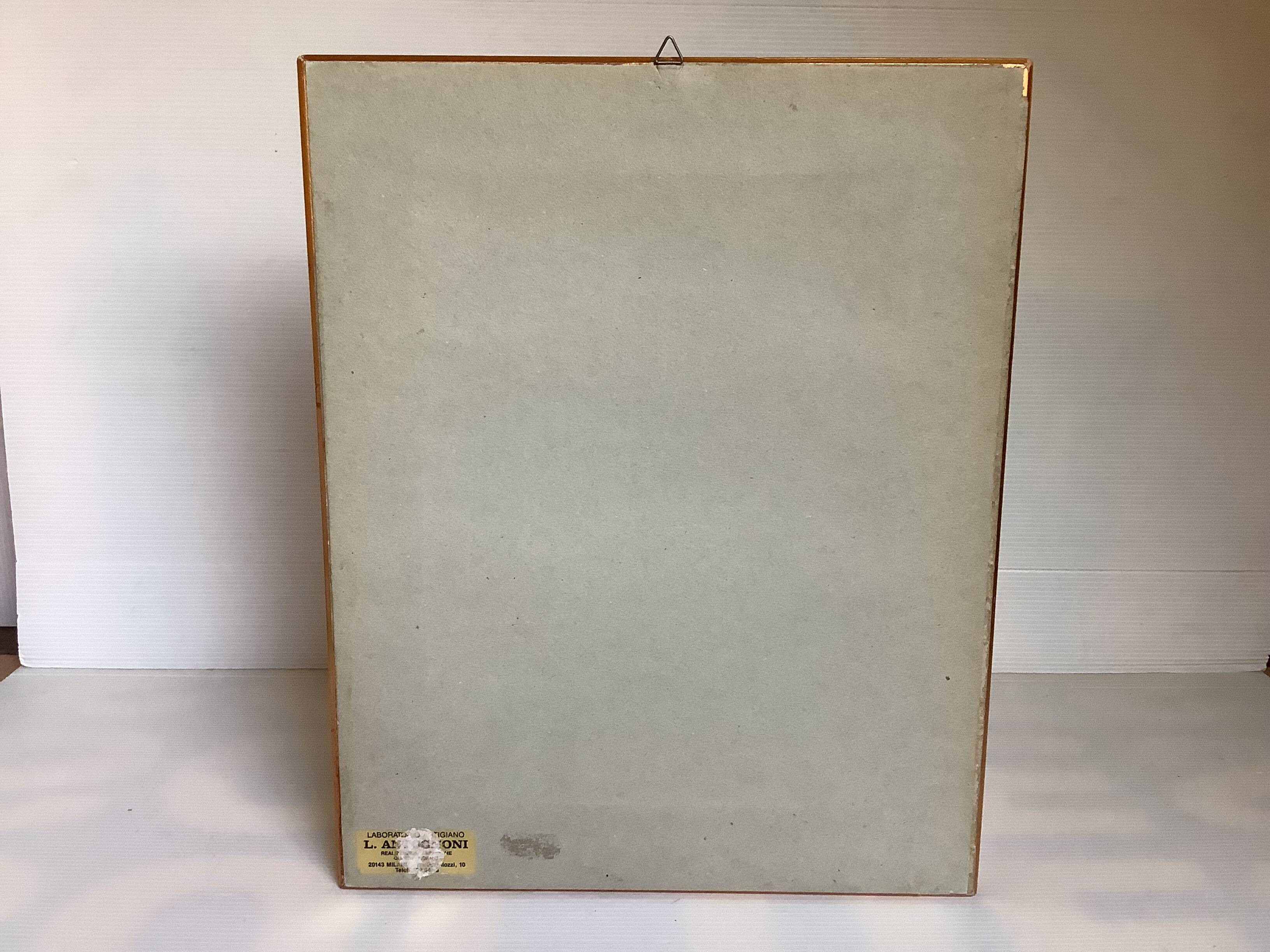 Gilded wooden beaded mirror