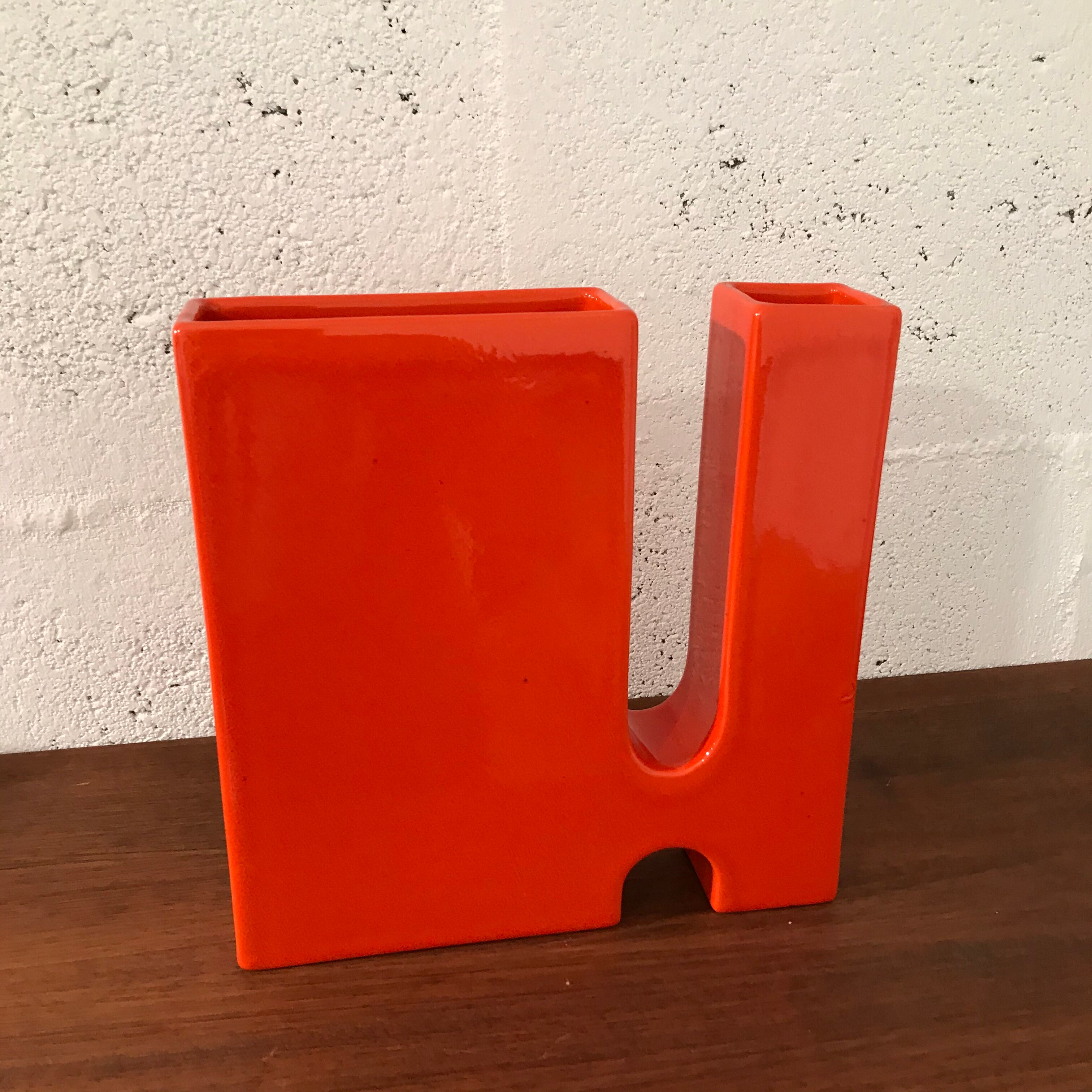 Pierre Cardin-Franco Pozzi geometric vase