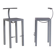 1980s bar stool model: Sarapis by Philippe Starck for Driade Italy