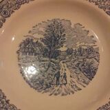 Service de 6 assiettes creuses anciennes de style anglais