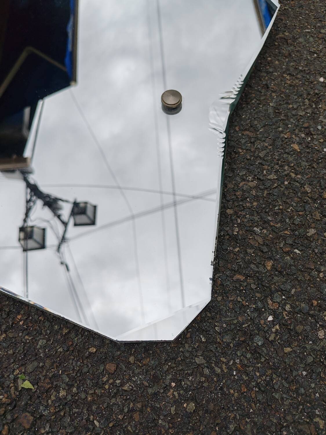 Beveled mirror from the 50s.