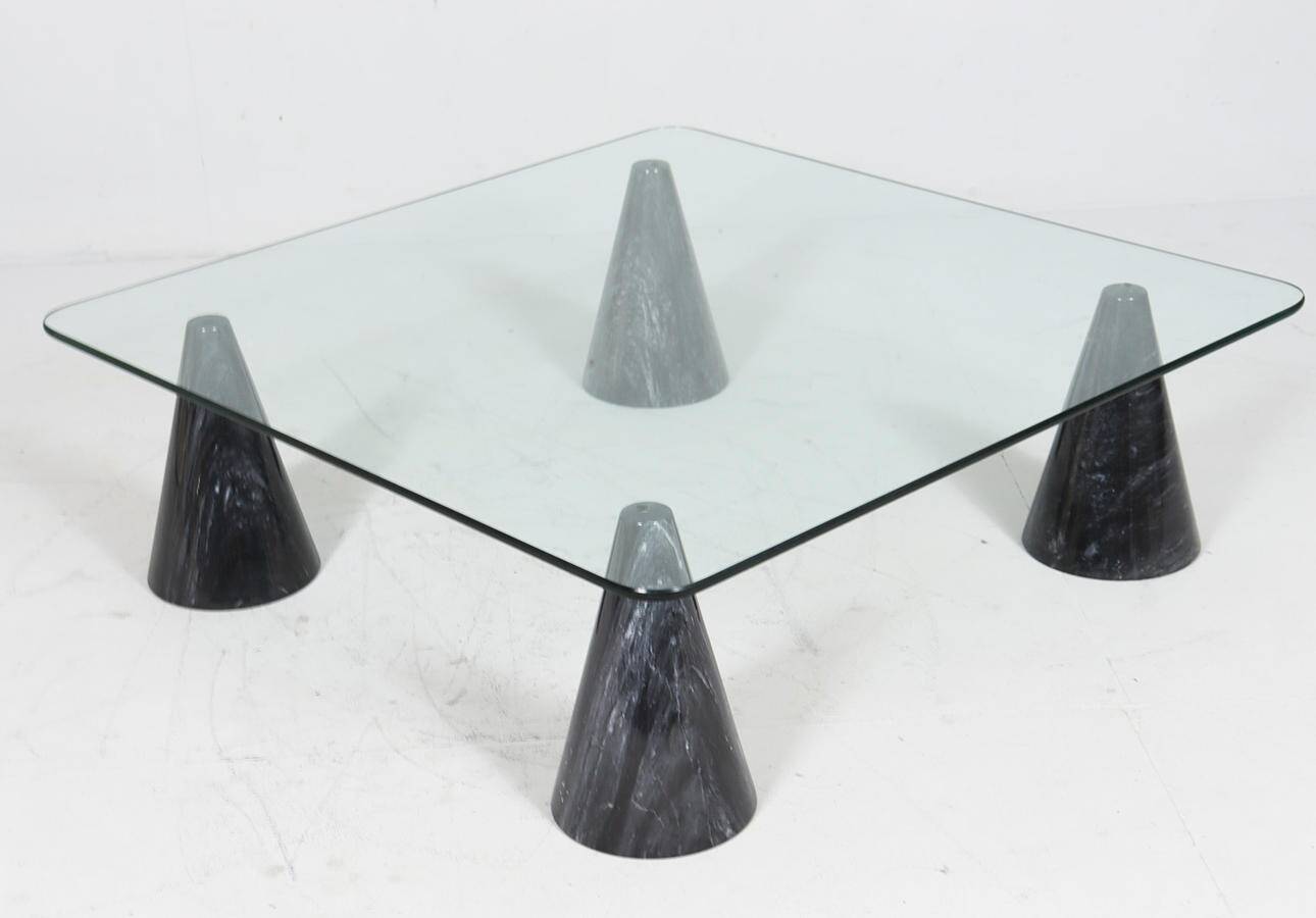 Massimo/Lella Vignelli. In the style of. Coffee table, marble, Italy, 1980s.