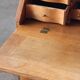 Bureau secrétaire pliant en chêne vintage des années 1960 dans le style de Kjærnulf