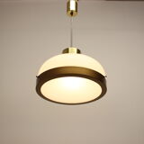 Mid-century glass chandelier/kamenicky senov, 1970's