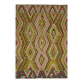 Turkish Handmade Vintage Anatolian Kilim 204 cm x 286 cm