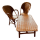Fauteuils dit "corbusier" et sa table basse