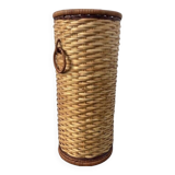 Vintage rattan umbrella stand