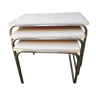 White trundle tables