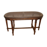 Piano bench in caning
