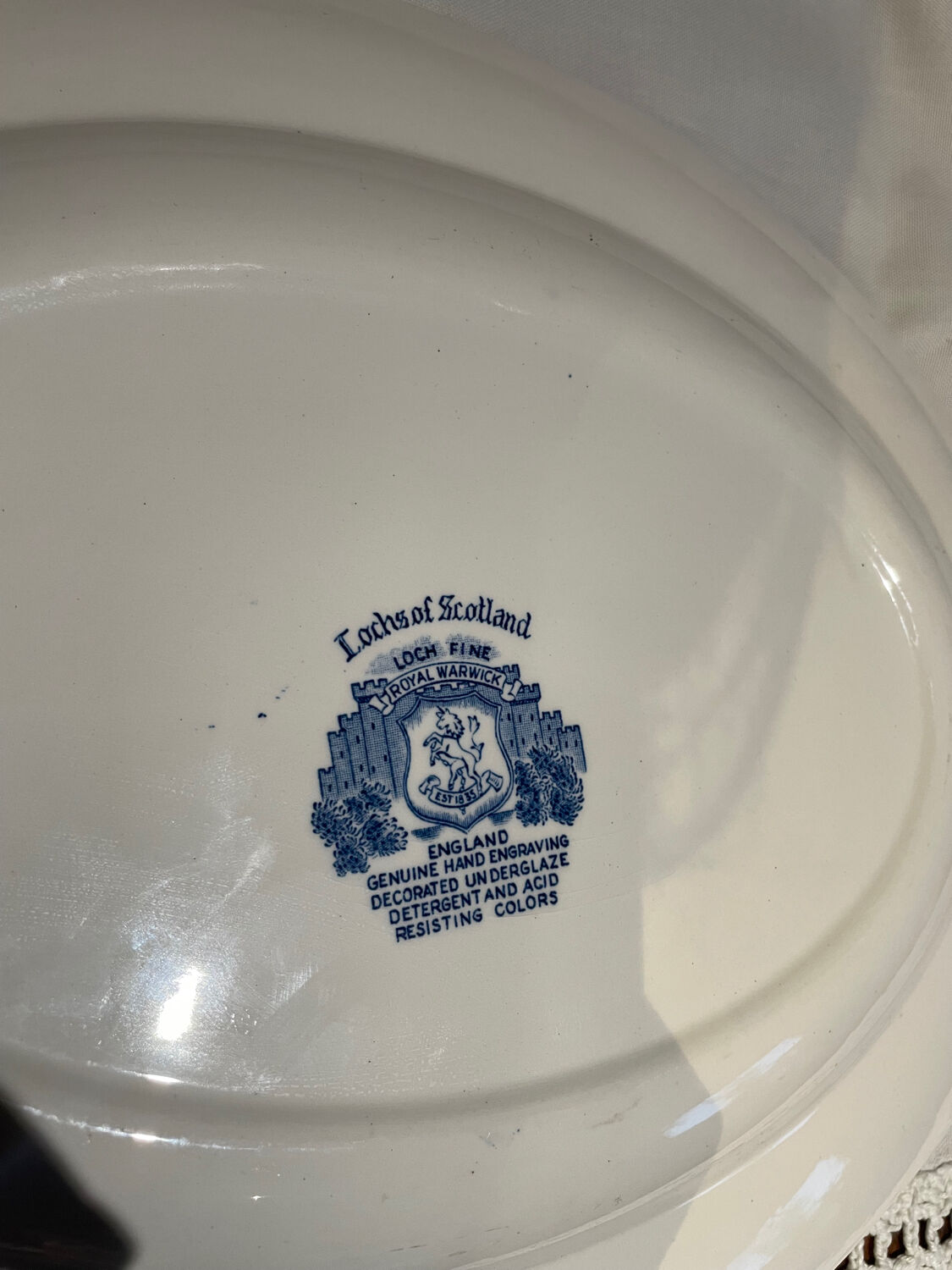 Oval dish Lochs of Scotland collection