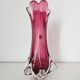 Vase Murano splash pink glass