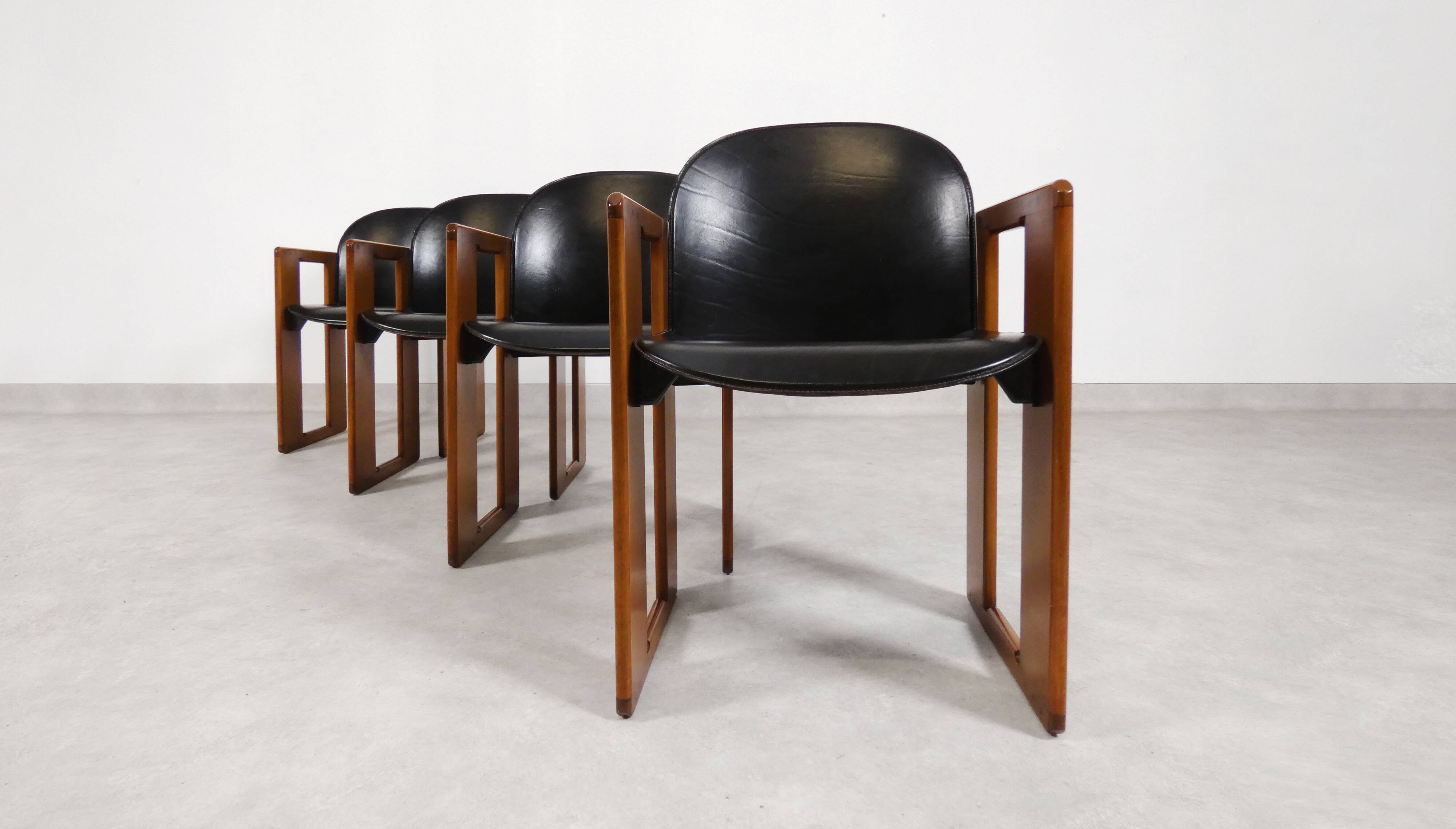 4 dining chairs - 'Dialogo' - Afra & Tobia Scarpa