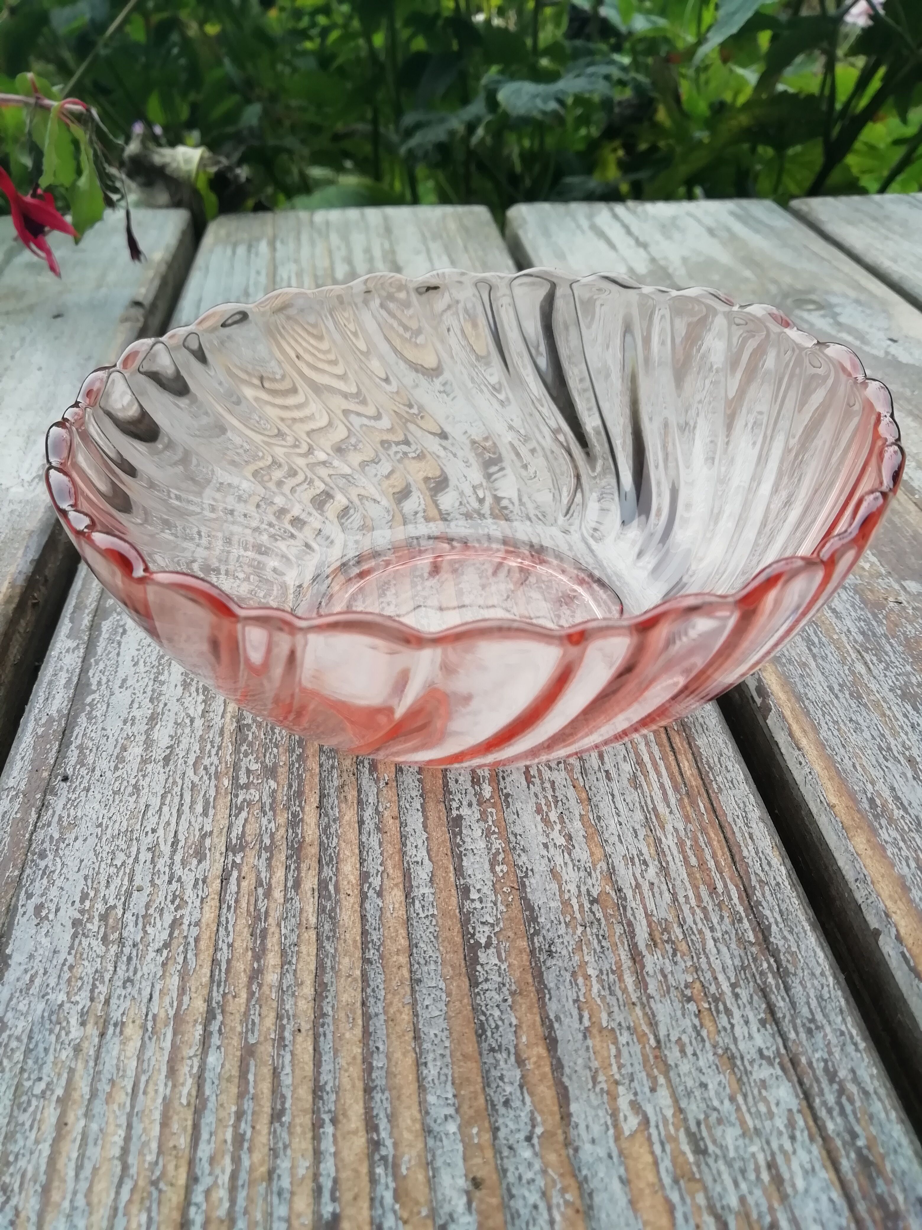 Rosaline pink glass cups