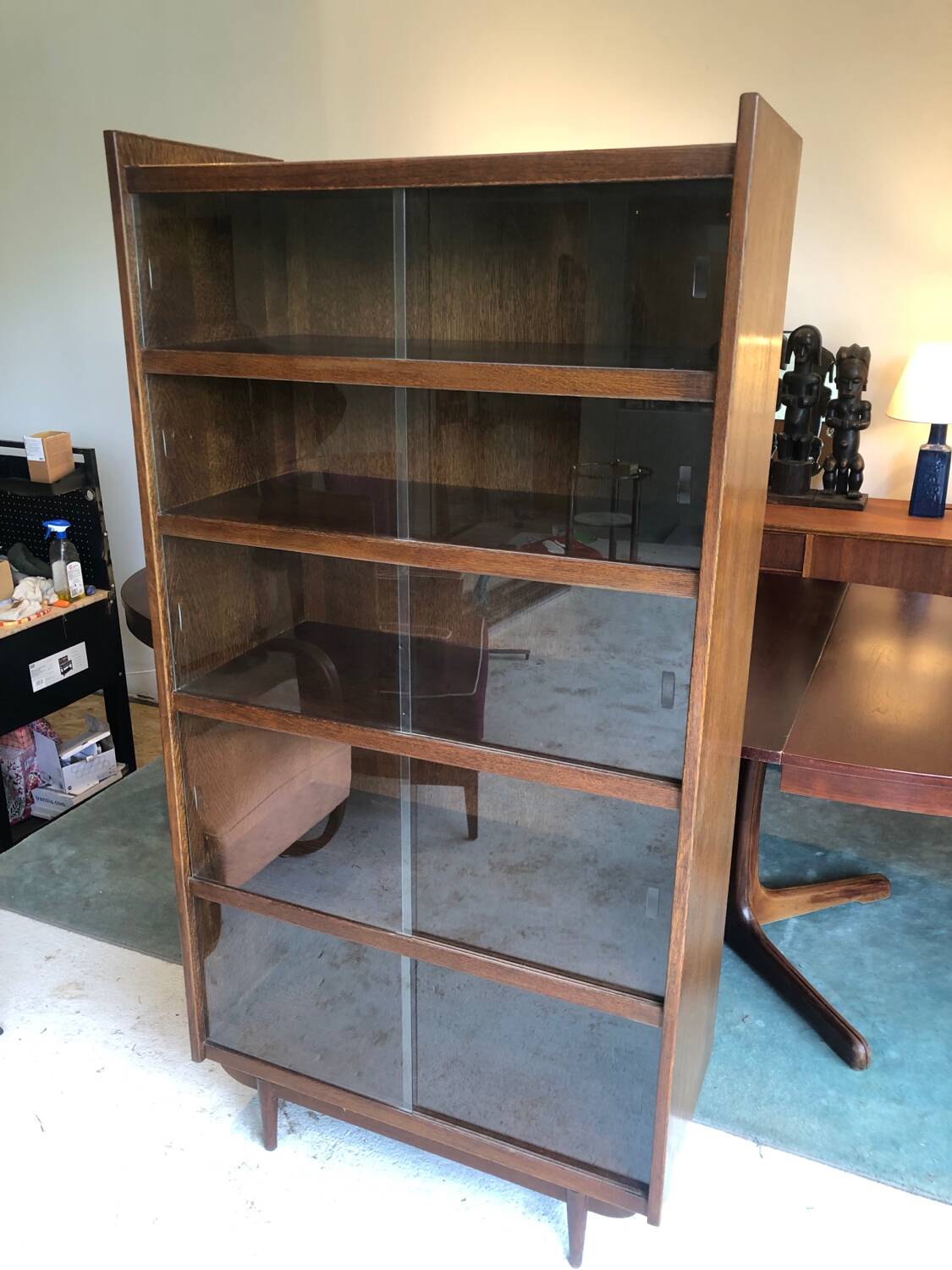 Bibliothèque vitrée vintage