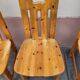 6 pine chairs