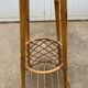 Vintage 1970s rattan coat rack