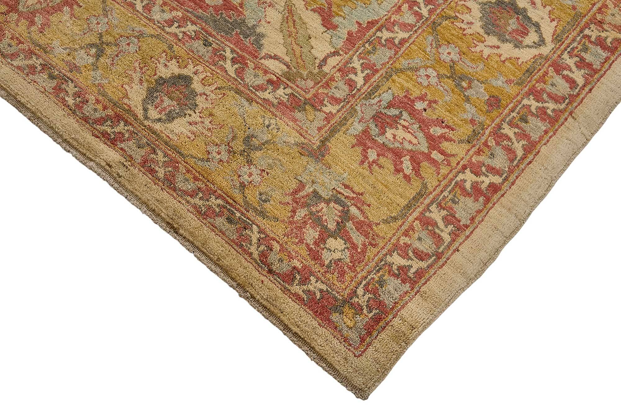 Turkish Handknotted Wool Oushak Rug 180 cm x 240 cm