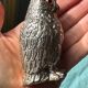 Salière poivrière forme chouette (hibou) vintages métal argenté