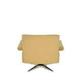 Fauteuil De Sede DS-35 en cuir crème, Suisse années 1970