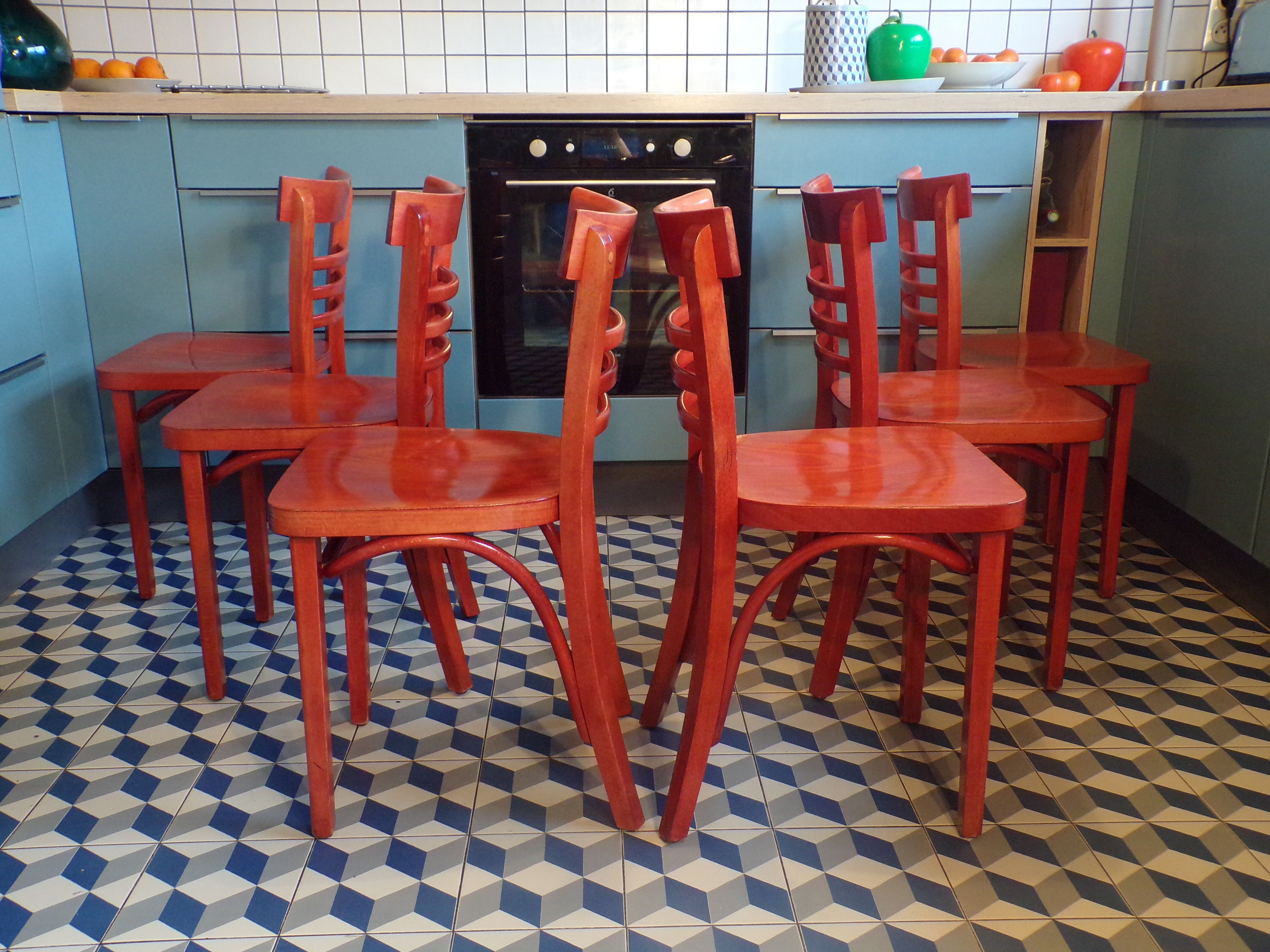 Lot 6 bistro chairs