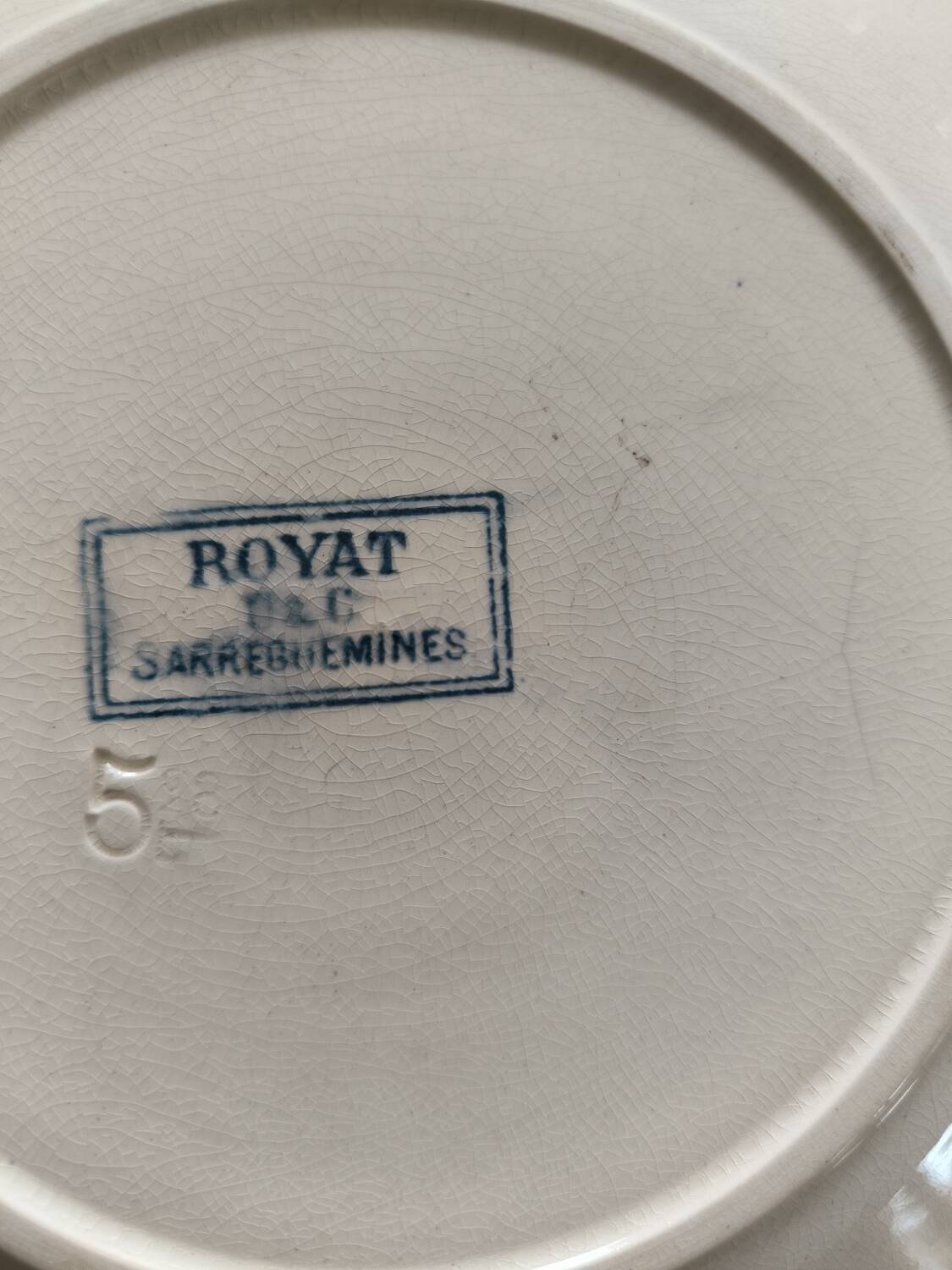 Royat dessert plates Sarreguemines