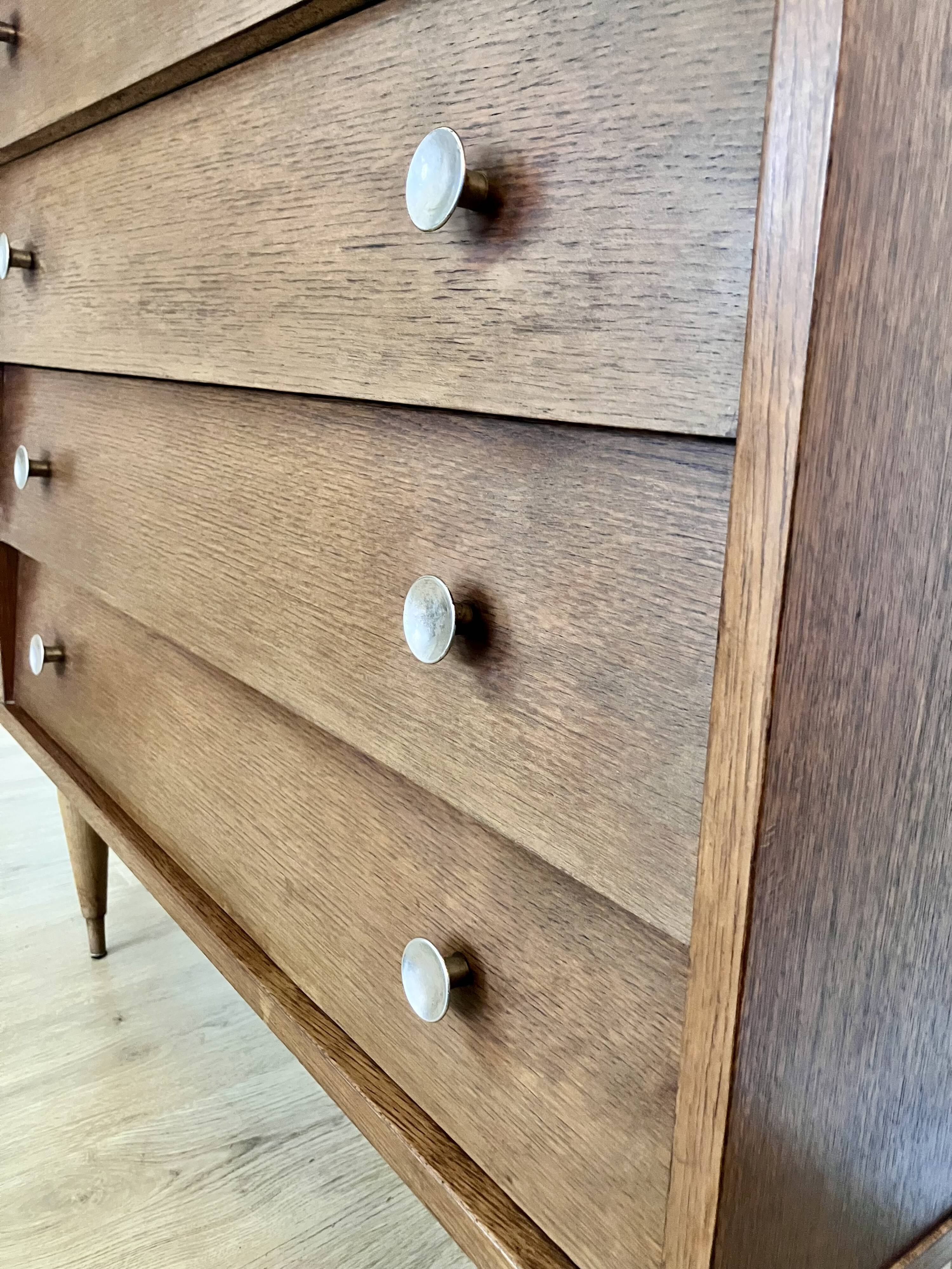 Tapered leg chest of drawers