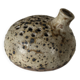 Vintage pyrite stoneware ceramic vase design from the 60s