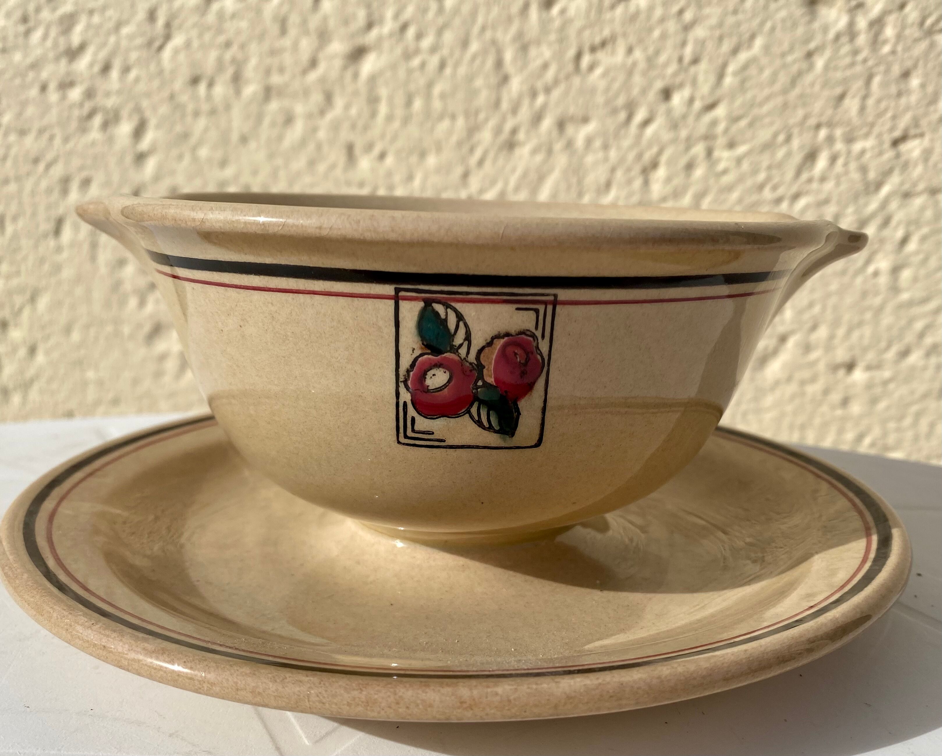 Saucier E.Charbonnier cérame vintage