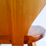 Set of 2 low pine chairs by Carl Malmsten for Svensk Fur 1950