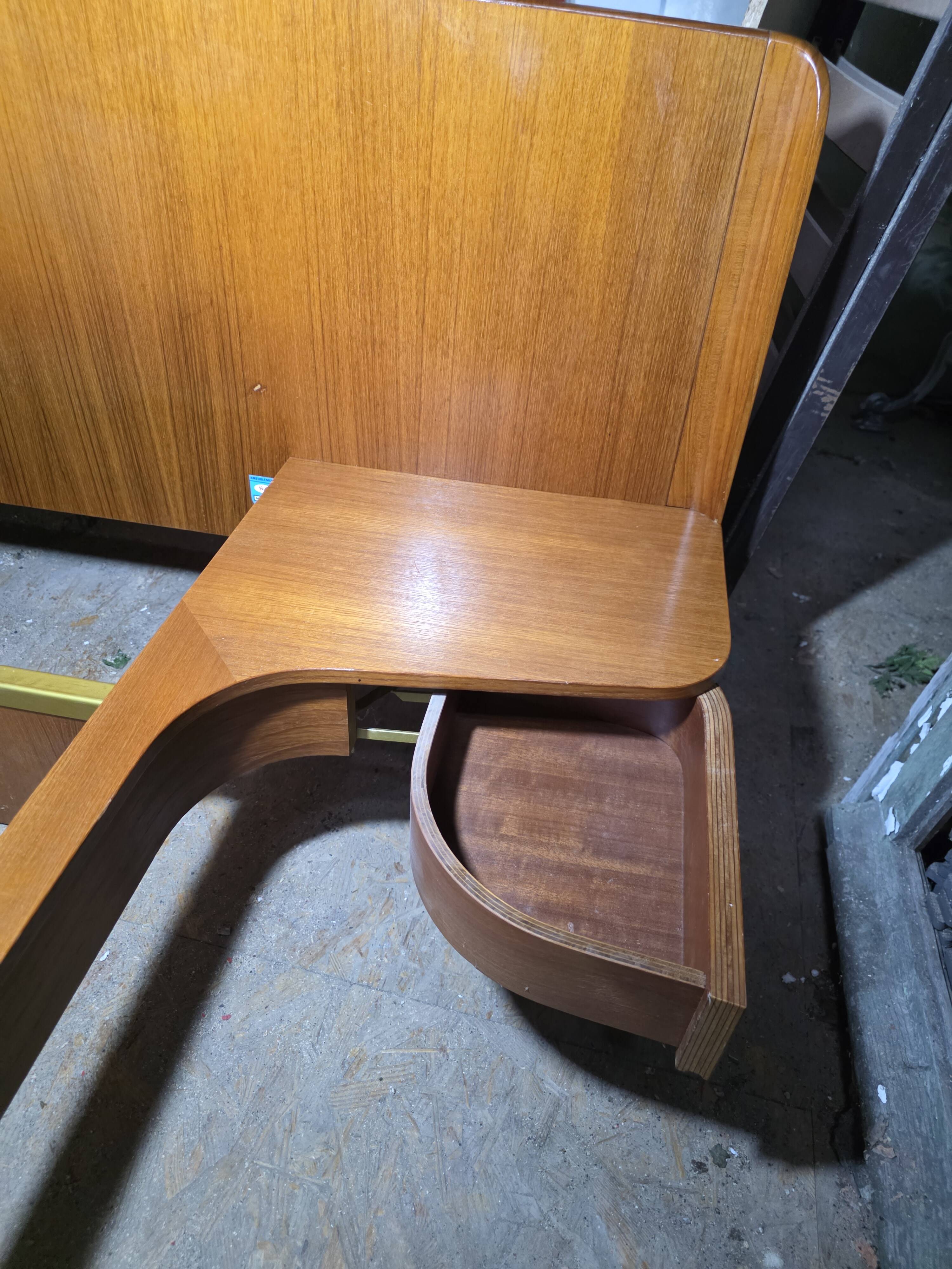 Scandinavian teak bed from the 1960s.