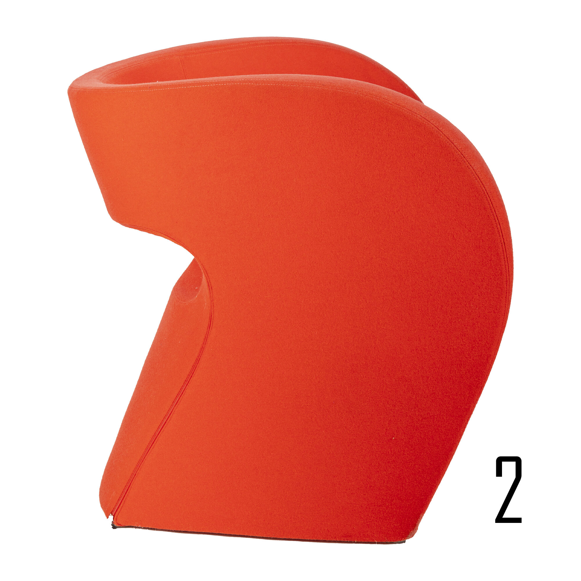 Red Little Albert Armchair by Ron Arad for Moroso