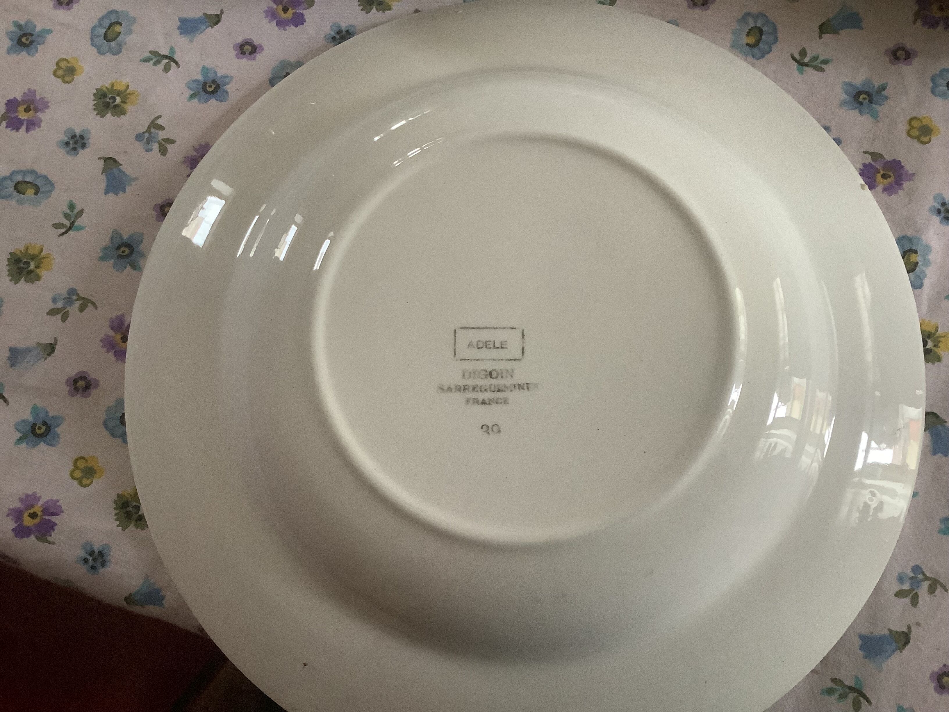 Set of 4 Digoin hollow plates