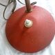 50's red granite paint desk lamp from the brand: aluminor nice