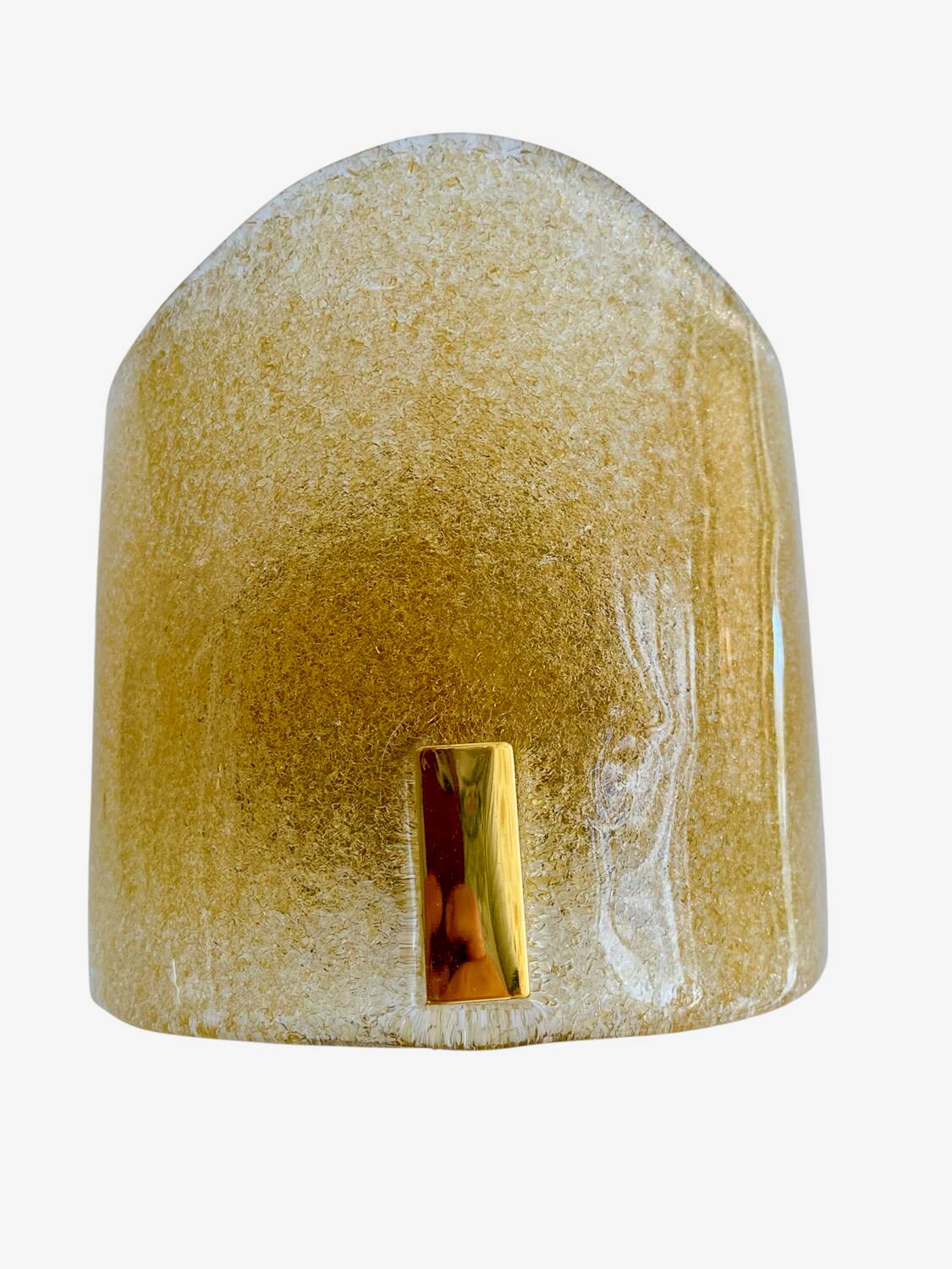 Murano Due pair of appliques with gold inlay, Italy 1990.