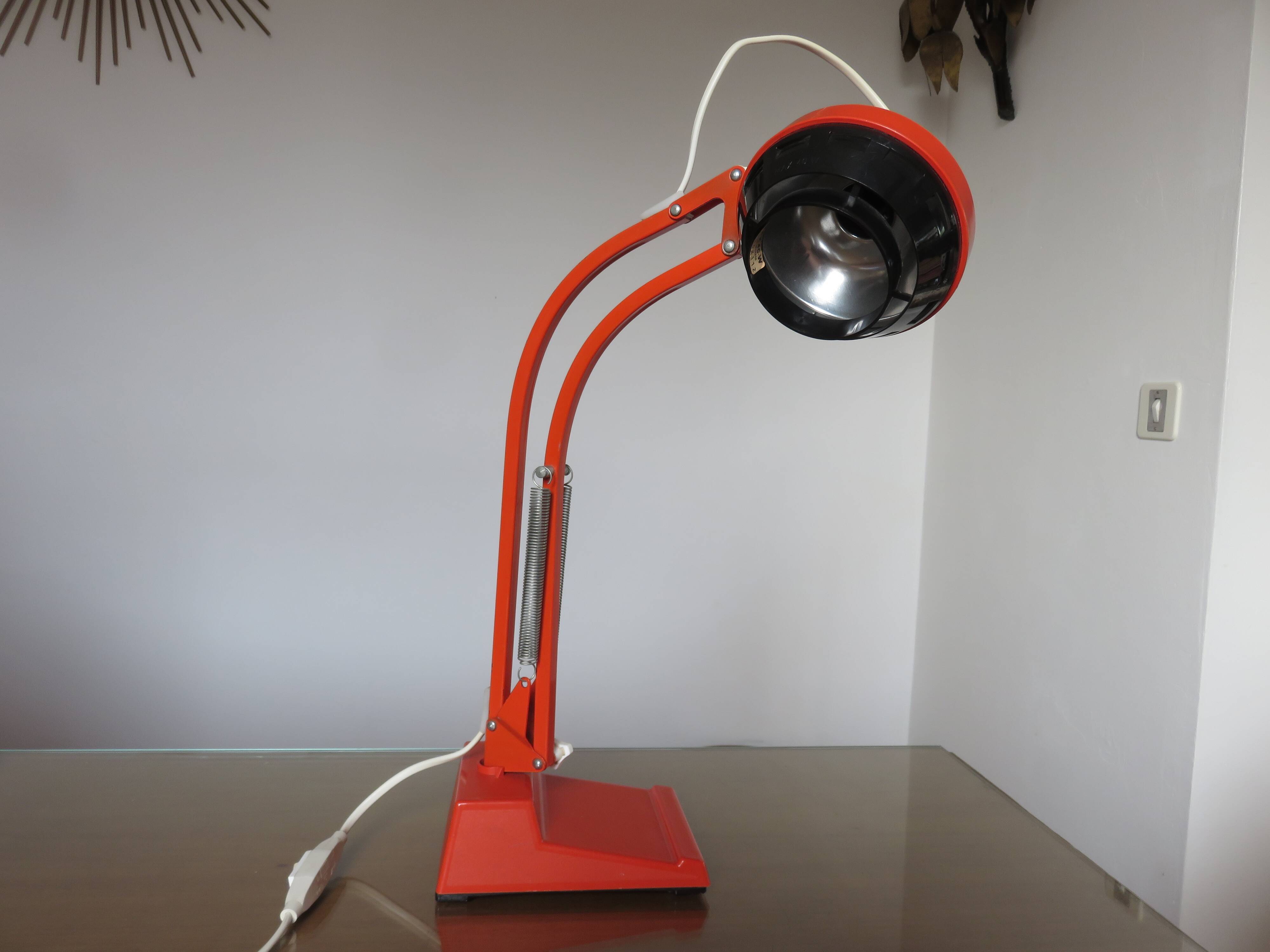 Swedish articulated lamp Ledu model 3842 60s 70s