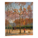 The Luxembourg Garden in Paris, oil on canvas signed.