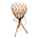 Vintage rattan and wicker plant holder