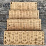Wicker wall mail door