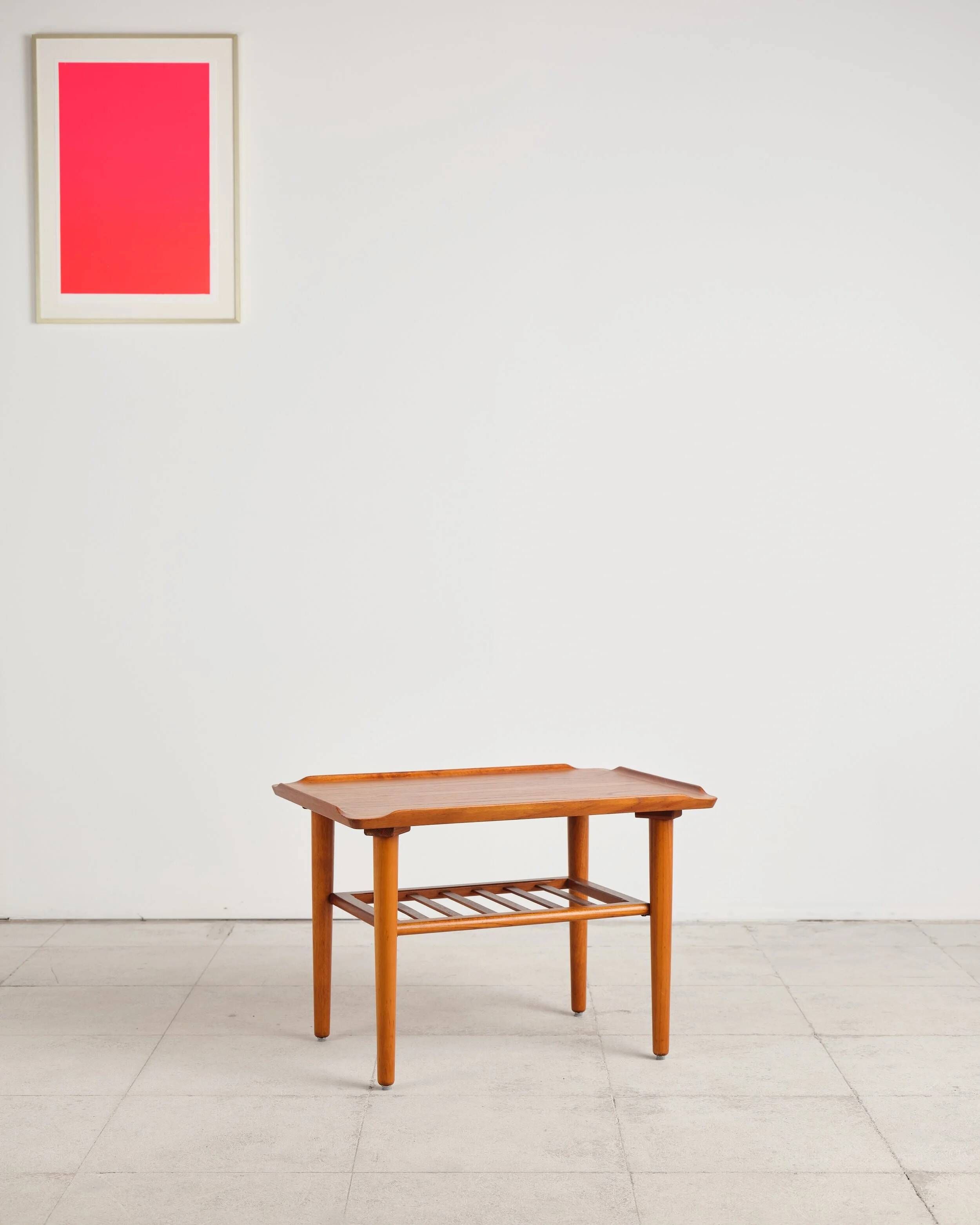 Teak coffee table by Holger Georg Jensen for Kubus, Denmark, 1960s.