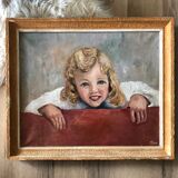 Portrait girl oil on canvas