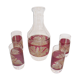 Liqueur carafe and 4 glasses, Italy 1960/70