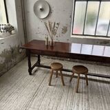 XXL table in solid dark walnut 3m