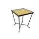 Mini vintage yellow plant table / mosaic side table