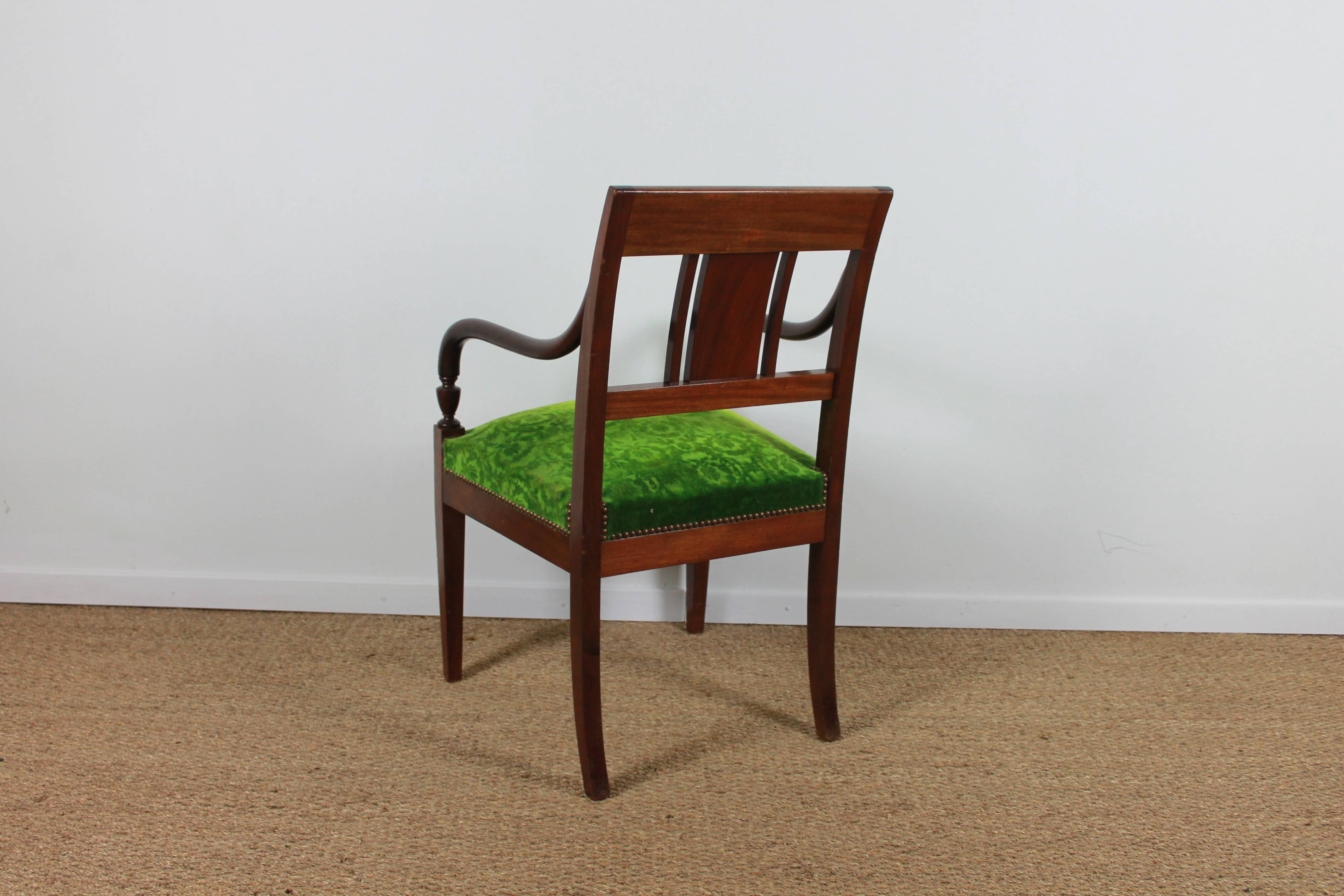 Empire style armchairs