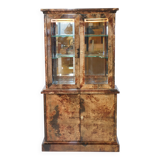 Illuminated Display Cabinet by Aldo Tura – Goat Leather & Parchment, 1970s, Milan