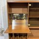 Teak veneer buffet bar from the 1980s.