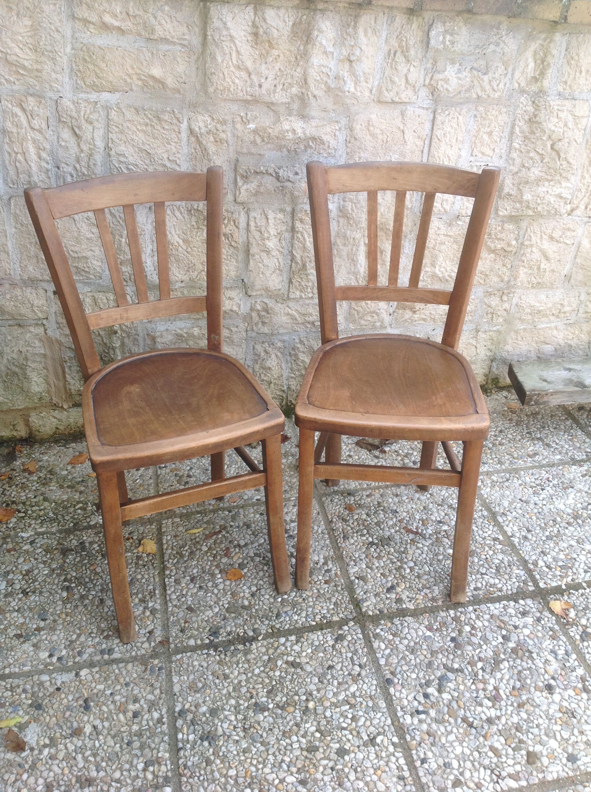 Paire de chaises bistrot Luterma vintage