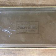 Ancient lithographed sheet metal plate "Byrrh refreshed..." 19x39cm 1910